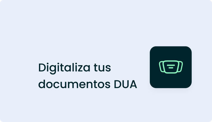 digitalización de documentos DUA con OCR