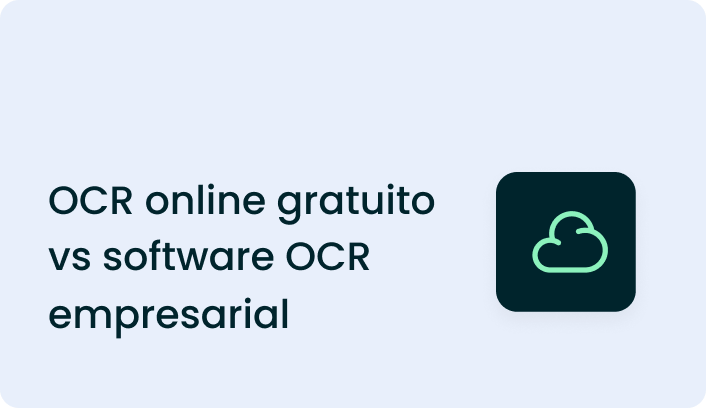 ocr online gratuito vs software ocr empresarial